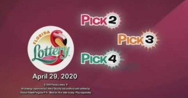 Видео Pick Midday 20200429 c канала Florida Lottery