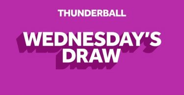 thunderball wednesday`s draw